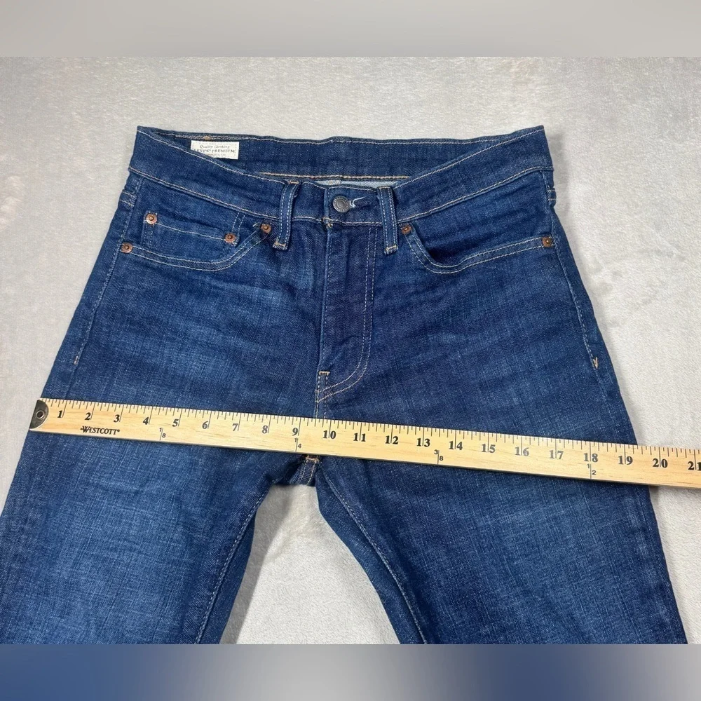 Levi’s Premium Men’s 511 Slim Dark Wash Cotton Blend Zip Fly Blue Jeans 31x30